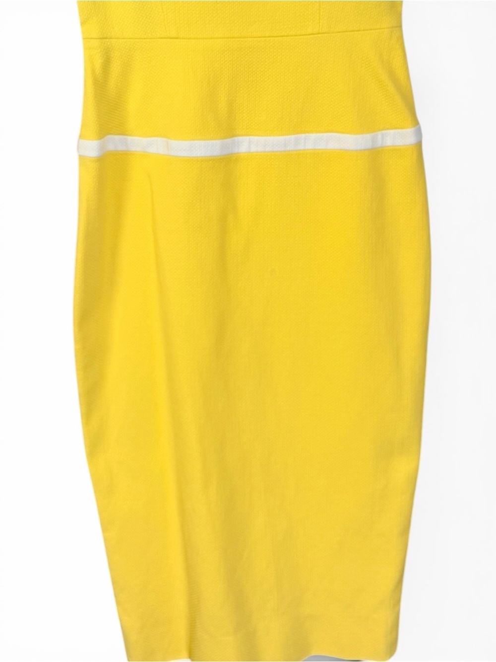 Victoria Beckham Yellow Sleeveless Sheath Dress US 6 UK 10 Summer Cocktail Party - Picture 16 of 16